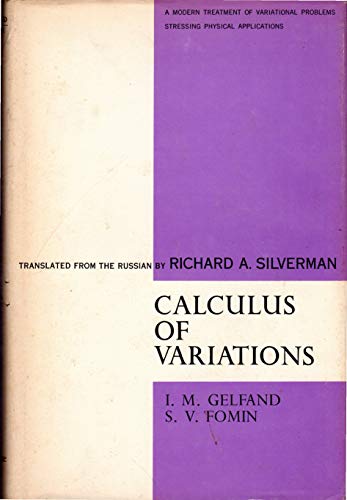 Imagen de archivo de Calculus of Variations a la venta por Books Unplugged
