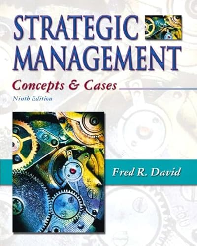9780131123724: Strategic Management: Concepts and Cases: International Edition