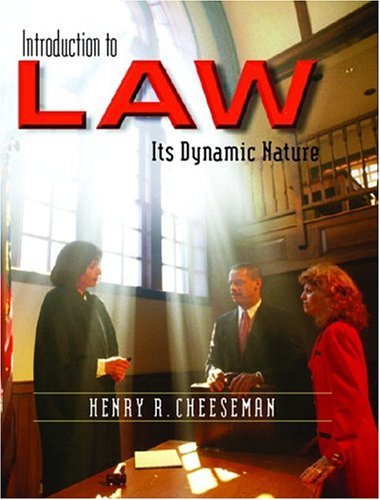 Imagen de archivo de Introduction to Law: Its Dynamic Nature a la venta por HPB-Red