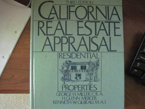Stock image for California real estate appraisal: Residential properties for sale by Cronus Books
