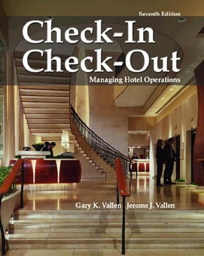 Beispielbild fr Check In; Check Out: Managing Hotel Operations zum Verkauf von HPB-Red