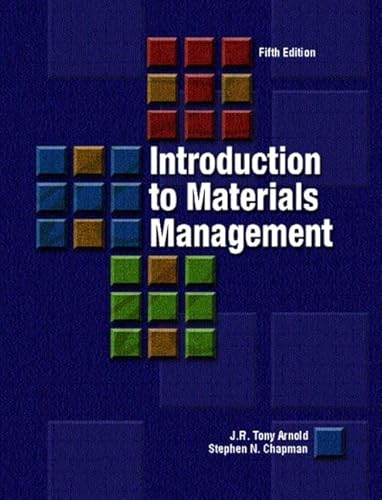 Beispielbild fr Introduction to Materials Management zum Verkauf von Better World Books