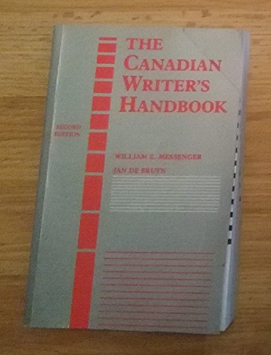 Stock image for Canadian Writers Handbook ** Messenger for sale by AwesomeBooks