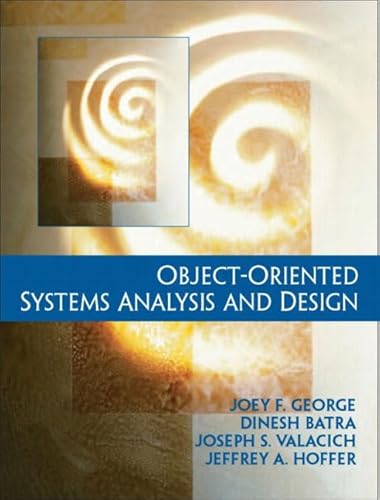 Beispielbild fr Object-Oriented Systems Analysis and Design zum Verkauf von Wonder Book