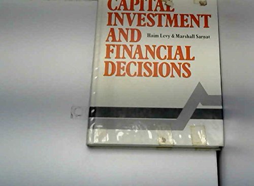 9780131134232: Capital investment and financial decisions