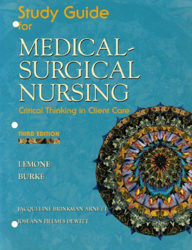 Imagen de archivo de Supplement: Student Study Guide - Medical-Surgical Nursing: Critical Thinking in Client Care: Intern a la venta por ThriftBooks-Atlanta