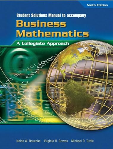 Beispielbild fr Business Mathematics zum Verkauf von Better World Books