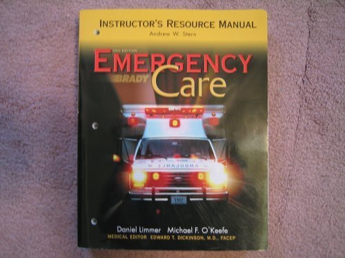 Stock image for Emergency Care: Instructor's Resource Manual - 10th Edition for sale by GoldBooks
