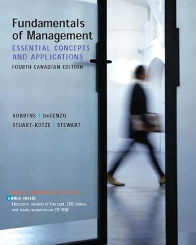 Fundamentals of Management (9780131143913) by Robbins, Stephen P.; DeCenzo, David A.; Stuart-Kotze, Robin; Stewart, Eileen B.