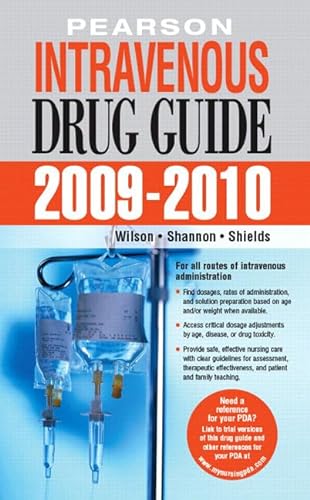 9780131145207: Pearson Intravenous Drug Guide 2009-2010
