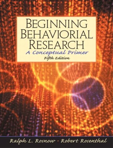 9780131147300: Beginning Behavioral Research: A Conceptual Primer: United States Edition