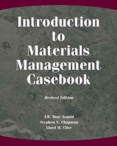 Imagen de archivo de Introduction to Materials Management Casebook a la venta por Better World Books