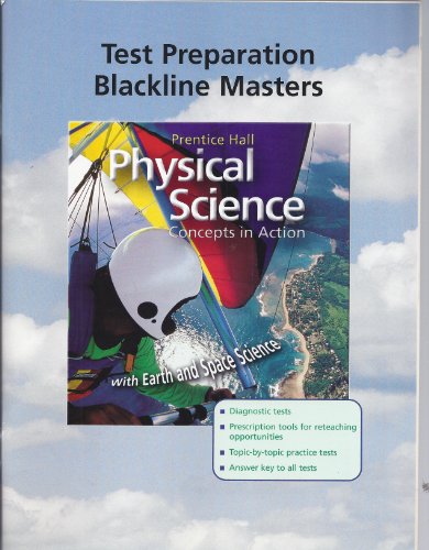 9780131153202: Test Preparation Blackline Masters for Prentice Hall "Physical Science: Concepts in Action"