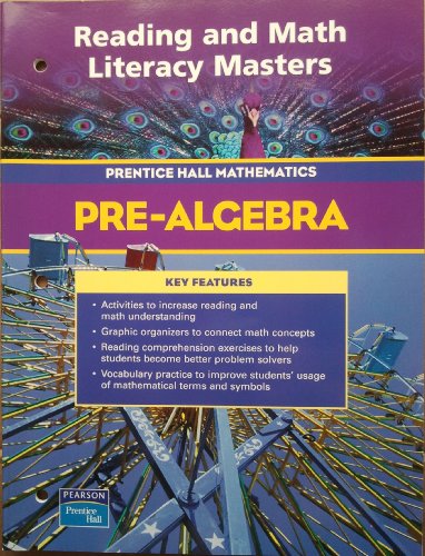 Stock image for PRENTICE HALL MATH PRE-ALGEBRA READING AND MATH LITERACY BLACKLINE MASTERS 2004C for sale by Georgia Book Company