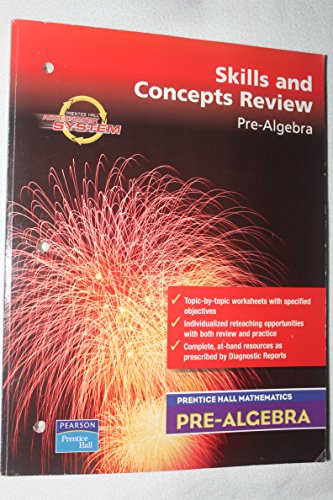 Stock image for PRENTICE HALL MATH PRE-ALGEBRA SKILLS AND CONCEPTS REVIEW BLACKLINE MASTERS 2004C for sale by Allied Book Company Inc.