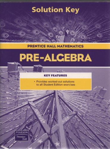 Immagine dell'editore per Prentice Hall Pre-Algebra Solution Key venduto da dsmbooks