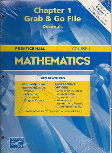 9780131157392: Course 1 Mathematics Grab and Go File