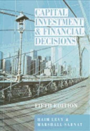 Imagen de archivo de Capital Investment Financial Decisions a la venta por ThriftBooks-Atlanta
