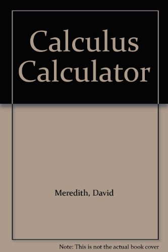 9780131167995: Calculus Calculator