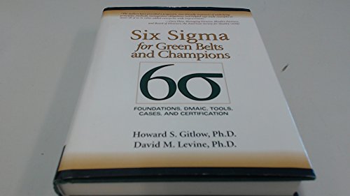 Imagen de archivo de Six Sigma for Green Belts and Champions: Foundations, DMAIC, Tools, Cases, and Certification a la venta por SecondSale