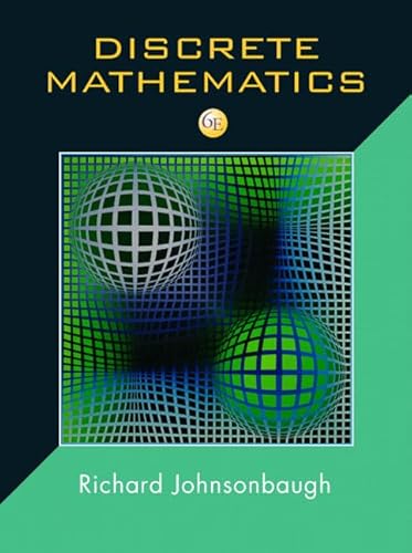 Beispielbild fr Discrete Mathematics: United States Edition Johnsonbaugh, Richard zum Verkauf von online-buch-de