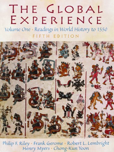9780131178175: Global Experience, The: Readings in World History, Volume 1 (to 1550)
