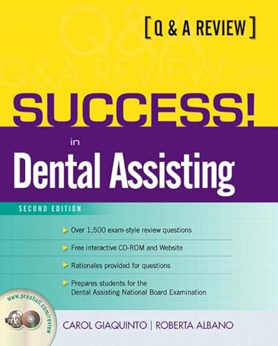 Beispielbild fr Success! in Dental Assisting: A QA Review (2nd Edition) zum Verkauf von Zoom Books Company