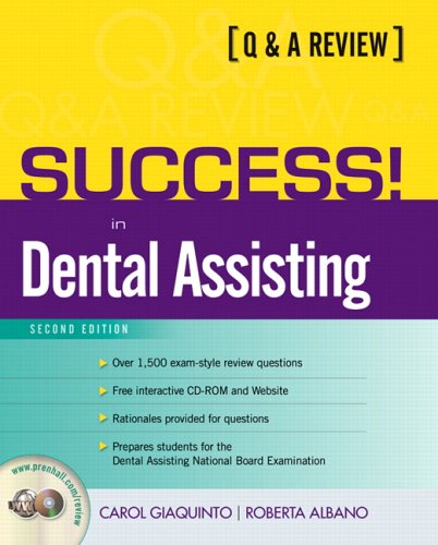 Stock image for Success! in Dental Assisting: A QA Review (2nd Edition) for sale by Zoom Books Company