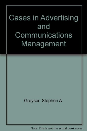 9780131185135: Cases in Advertising and Communications Management