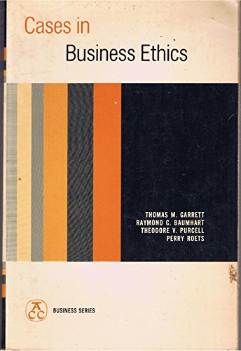 Stock image for Cases in Business Ethics for sale by HPB-Red