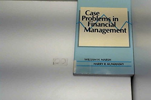 Beispielbild fr Case Problems in Financial Management zum Verkauf von Wonder Book