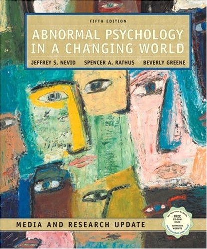 Beispielbild fr Abnormal Psychology in a Changing World zum Verkauf von Project HOME Books