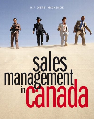 Stock image for Sales Management in Canada for sale by Zoom Books Company