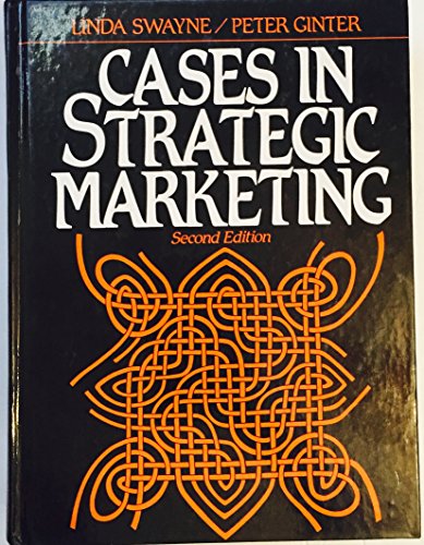 Stock image for Cases in Strategic Marketing for sale by HPB-Red