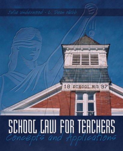 Beispielbild fr School Law for the Teachers: Concepts and Applications zum Verkauf von ThriftBooks-Atlanta