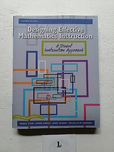 Beispielbild fr Designing Effective Mathematics Instruction: A Direct Instruction Approach (4th Edition) zum Verkauf von Irish Booksellers