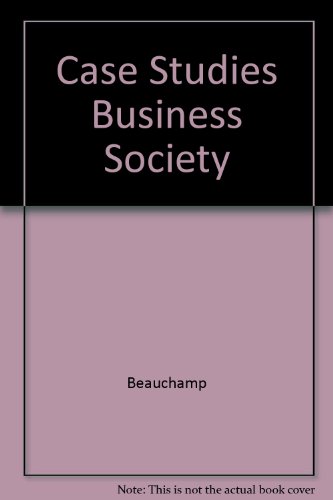 Beispielbild fr Case studies in business, society, and ethics zum Verkauf von Books From California