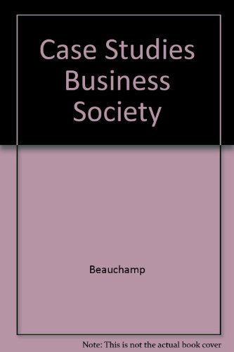 Stock image for Case studies in business, society, and ethics for sale by Books From California