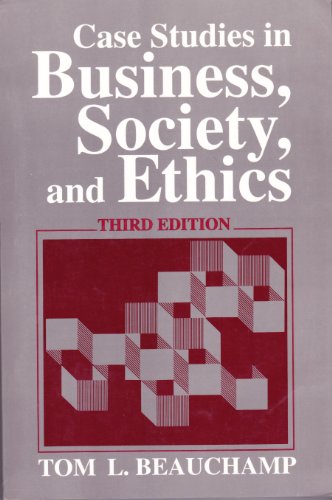 Beispielbild fr Case Studies in Business, Society and Ethics zum Verkauf von Better World Books