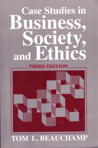 Stock image for Case Studies in Business, Society and Ethics for sale by Better World Books