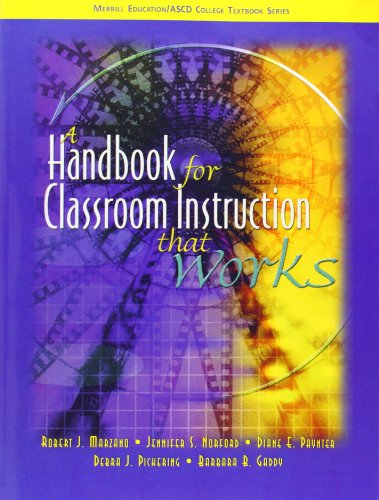 Beispielbild fr A Handbook for Classroom Instruction that Works zum Verkauf von Your Online Bookstore