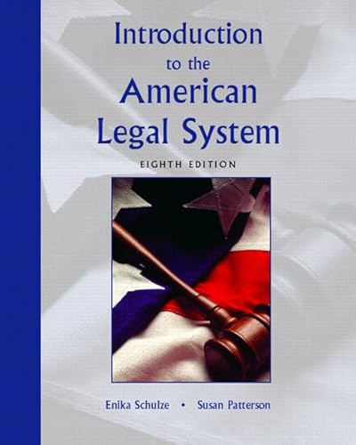 Stock image for Introduction to the American Legal System (8th Edition) for sale by HPB-Red