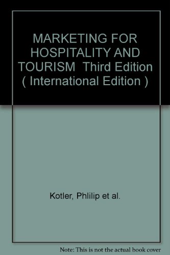 Stock image for Marketing for Hospitality and Tourism for sale by Better World Books Ltd