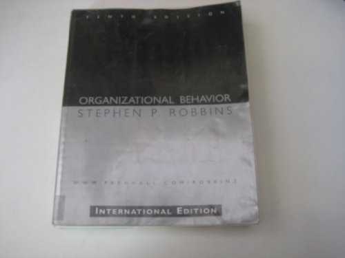 Beispielbild fr Organizational Behavior (International Edition) zum Verkauf von AwesomeBooks