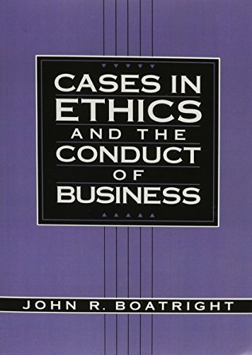 Imagen de archivo de Cases in Ethics and the Conduct of Business a la venta por Mr. Bookman