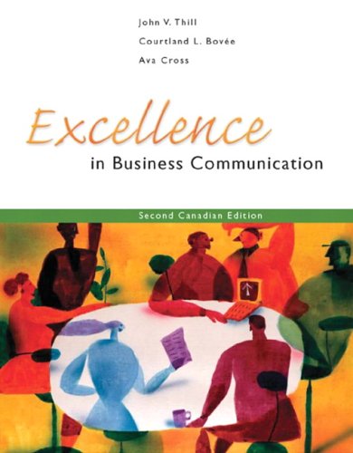 Stock image for Excellence in Business Communication for sale by Better World Books: West