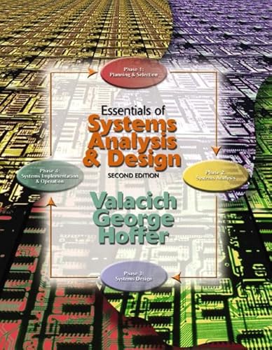 Imagen de archivo de Essentials of Systems Analysis and Design (International Edition) a la venta por Irish Booksellers