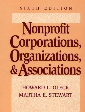 Stock image for Nonprofit Corporations, Organizations, and Associations for sale by Bulk Book Warehouse
