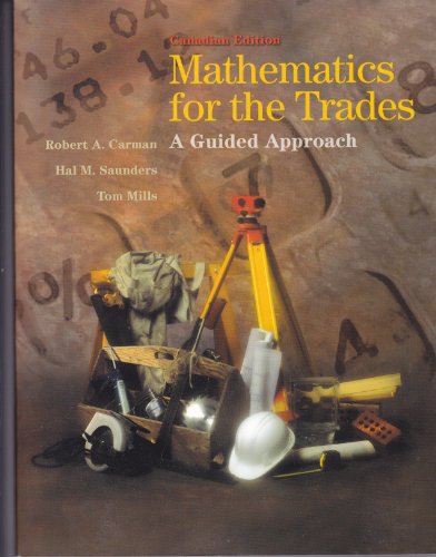 Stock image for Mathematics for the Trades: A Guided Approach, Canadian Edition for sale by Book Deals