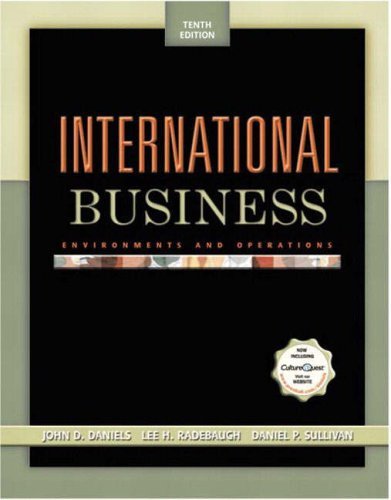 9780131217263: International business: Environnements and operations, international edition, tenth edition